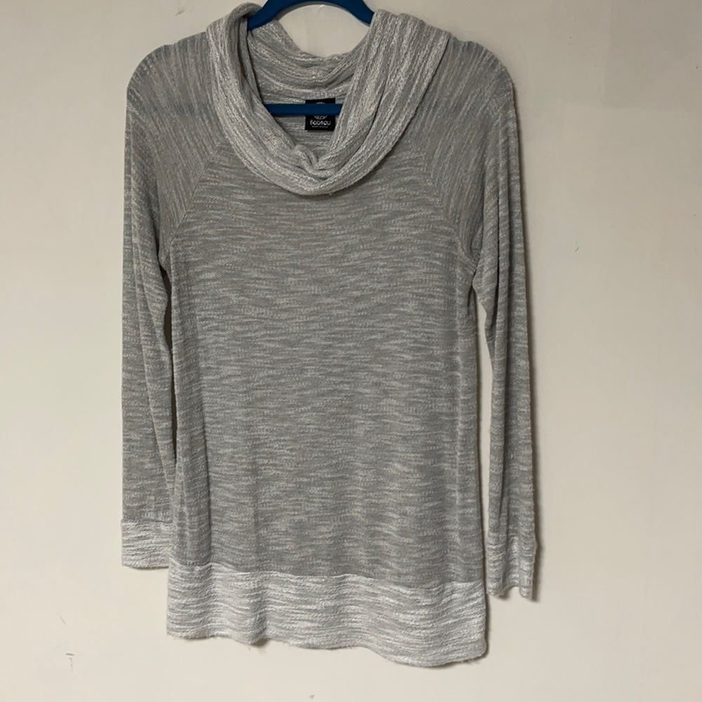Bobeau thin gray sweater